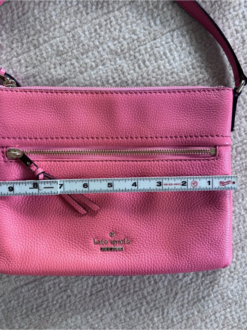 kate spade Pink Pebbled Leather Crossbody Bag - Picture 4 of 7
